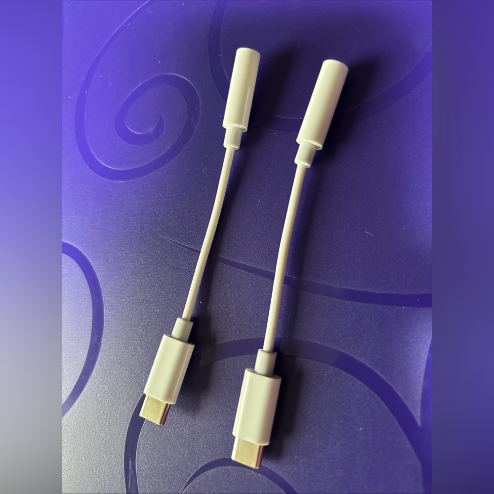 White Audio Adapter Cables